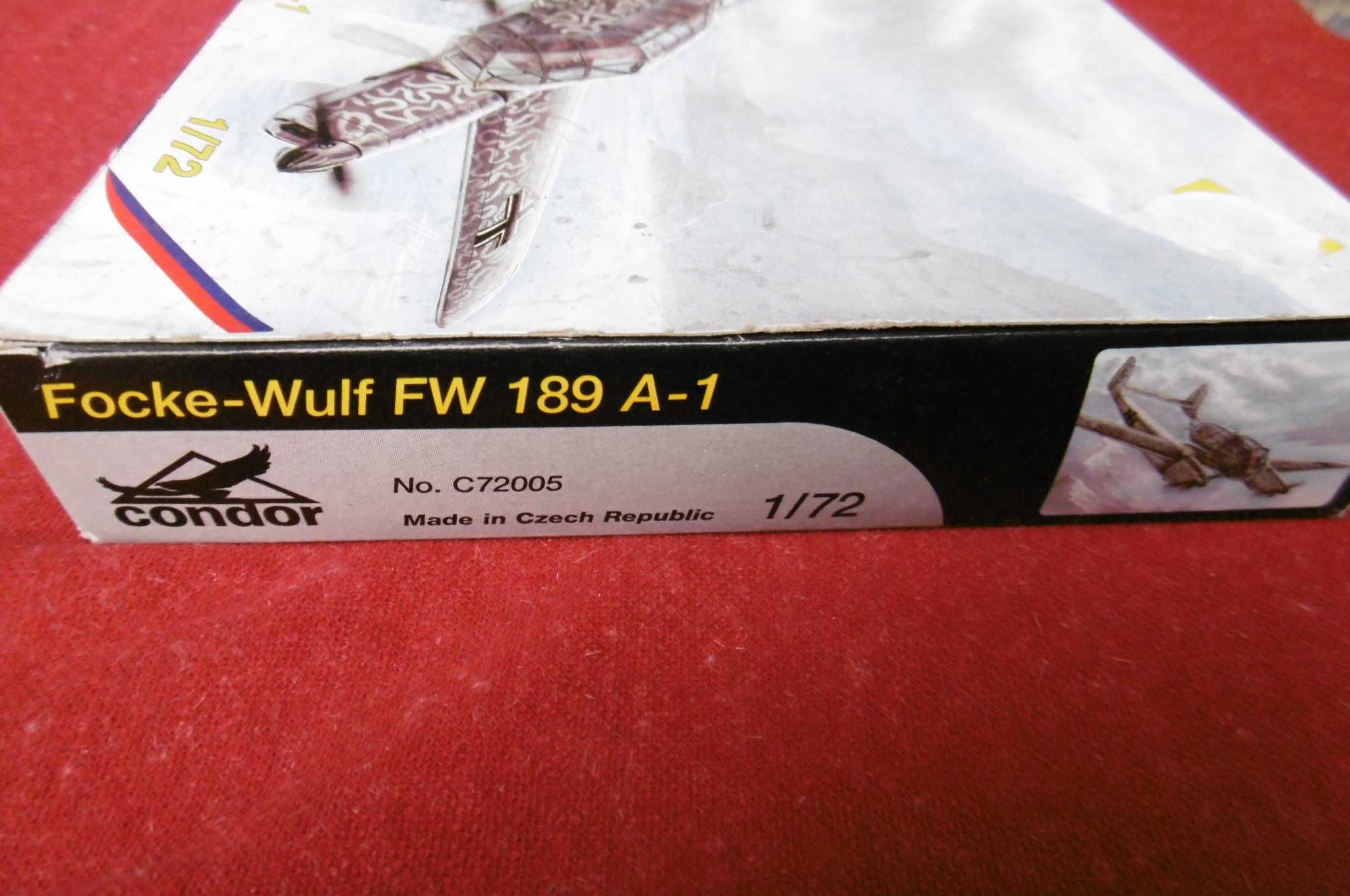 Model do sklejania Focke- Wulf FW 189 A-1   Condor