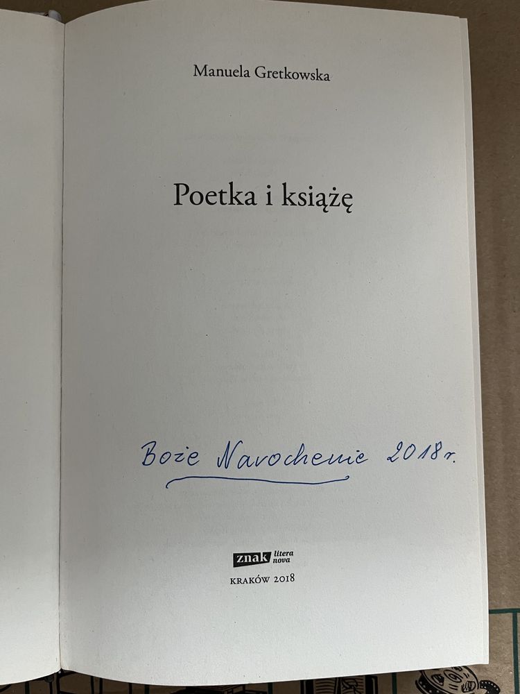 Poetka i książe Manuela Gretkowska twarda oprawa