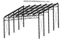 Konstrukcja STALOWA 7m x 16m inne
