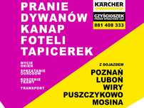 Pranie Czyszczenie kanap sof  dywanów  Poznań Luboń Puszczykowo Mosina