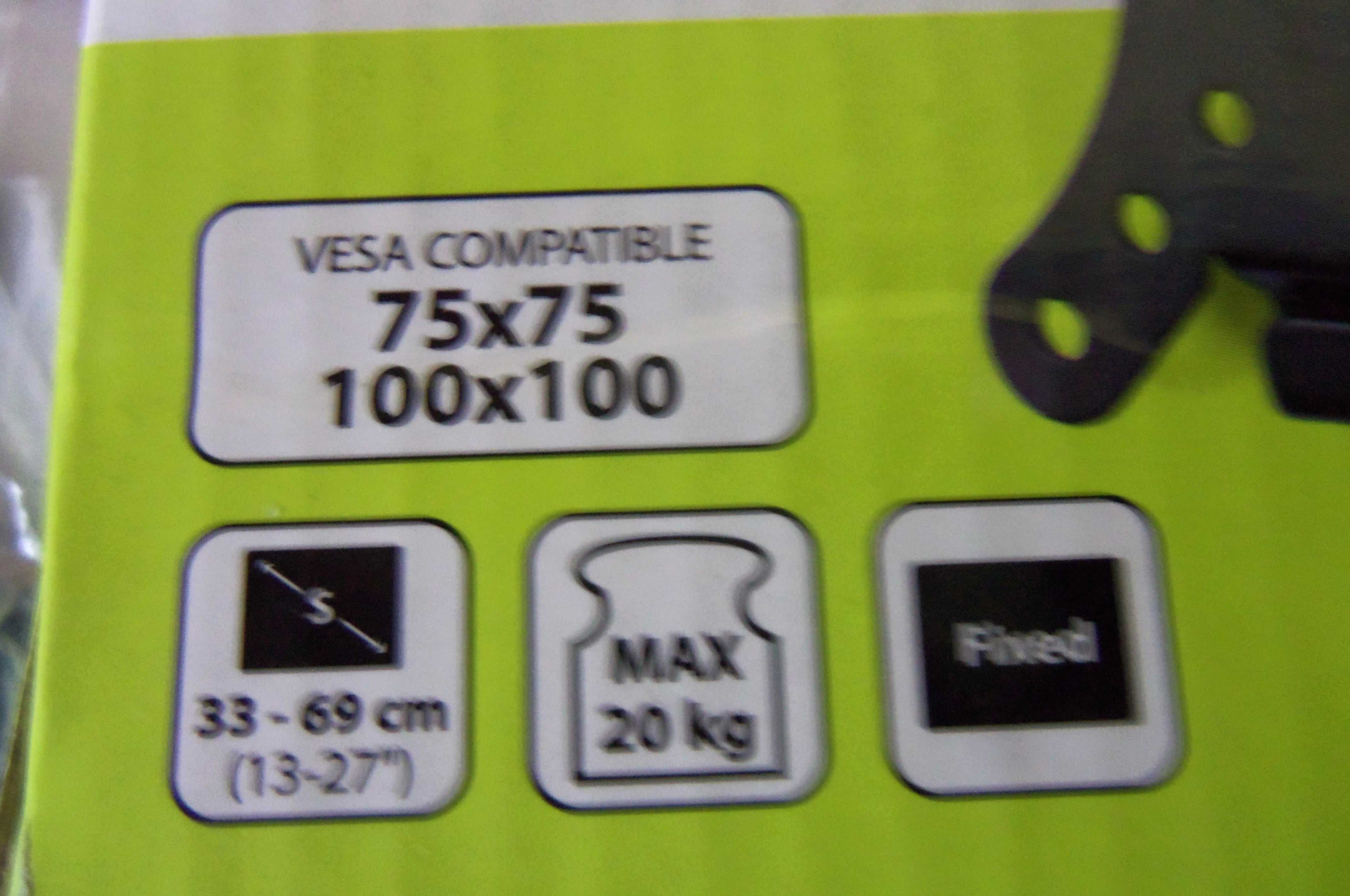 Uchwyt ścienny do TV/Monitora 13-27" max 20kg, oraz 2-gi używany,ramię