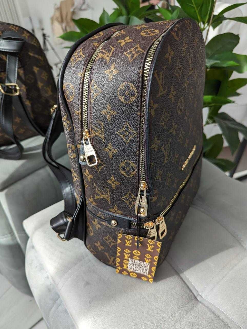 Рюкзак жіночий женский Louis Vuitton Spring LUX коричневий