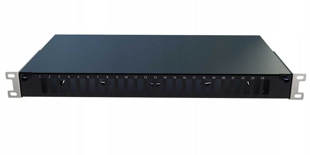 Przełącznica Światłowodowa Szuflada RACK 19" 1U 24xSC Duplex Czarna