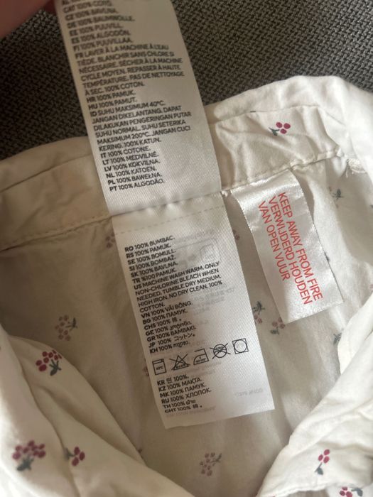 Piżama długi rękaw  H&M 122