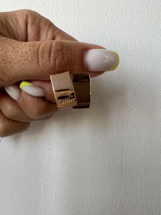 Золотые серьги Cartier красное золото 585 проба