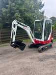Minikoparka Takeuchi Tb 216 , bez luzòw , gotową do  pracy,