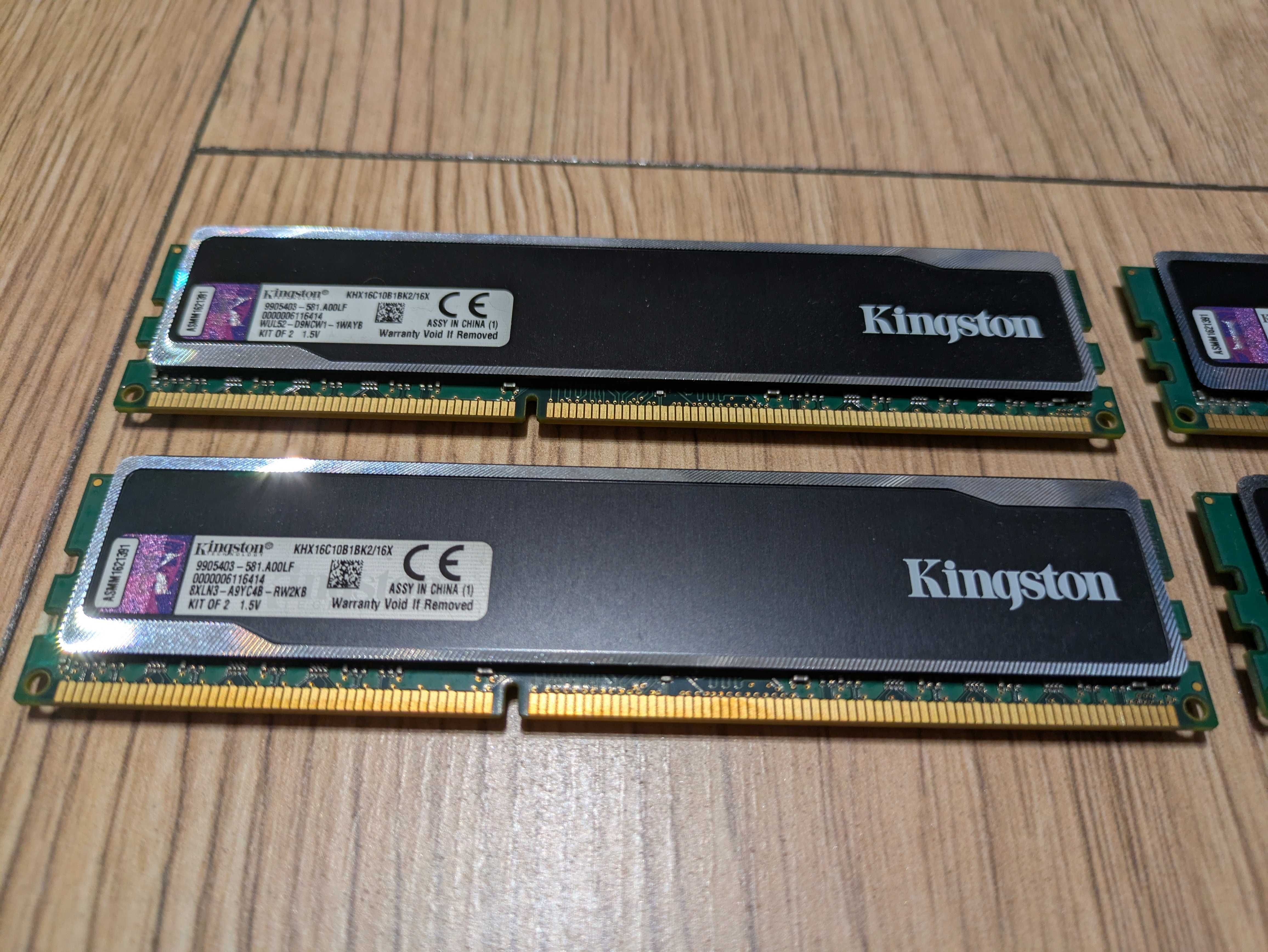 Pamięć RAM DDR3 Kingston HyperX black 32GB (4x8GB) - Używane