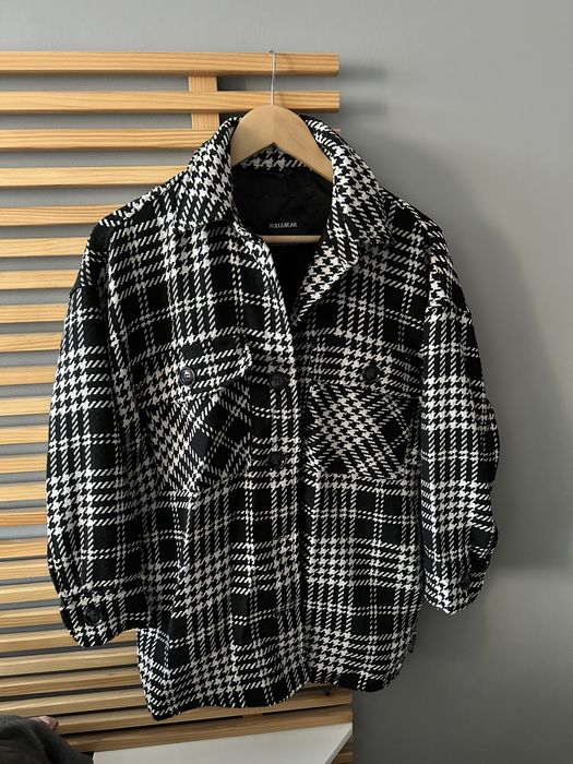 Kurtka koszulowa krata Pull &Bear toz Xs