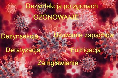 Ozonowanie, dezynfekcja po zgonach, dezynsekcja, deratyzacja