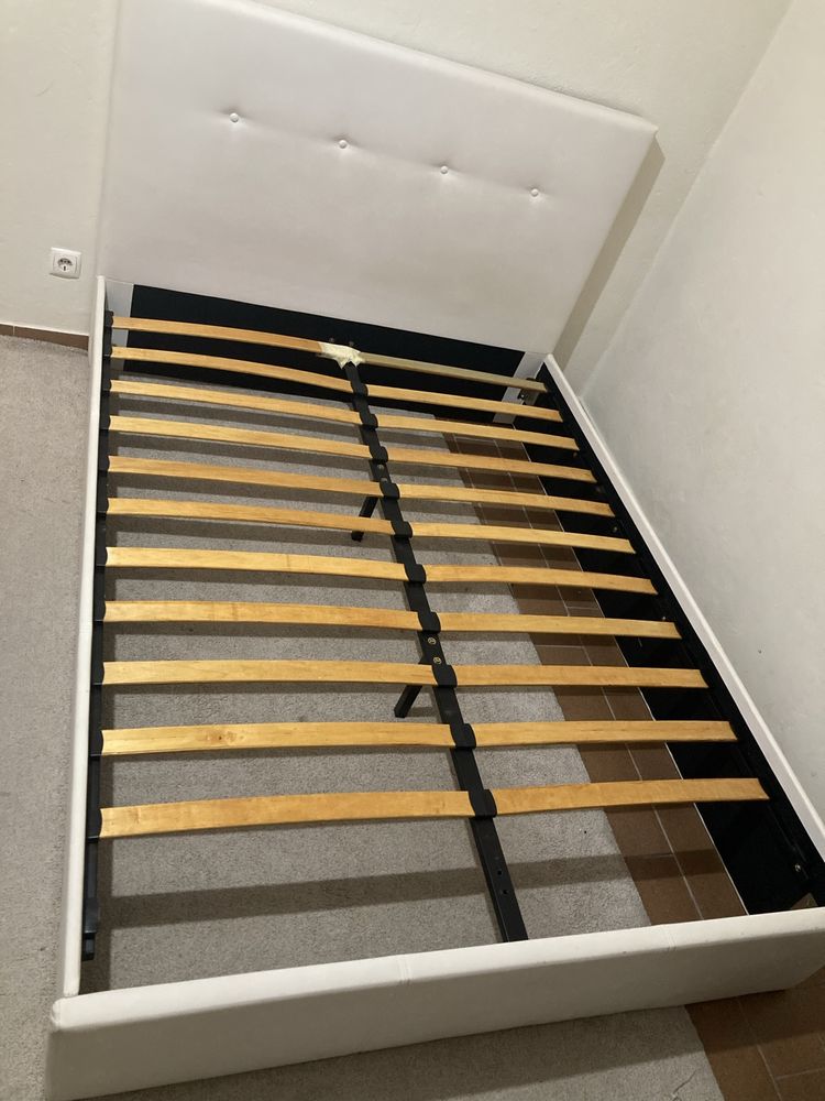 Cama casal com colchão Santi D’ Itália Visco Slim 190x140