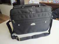 Czarna pojemna torba na laptopa i dokumenty Samsonite