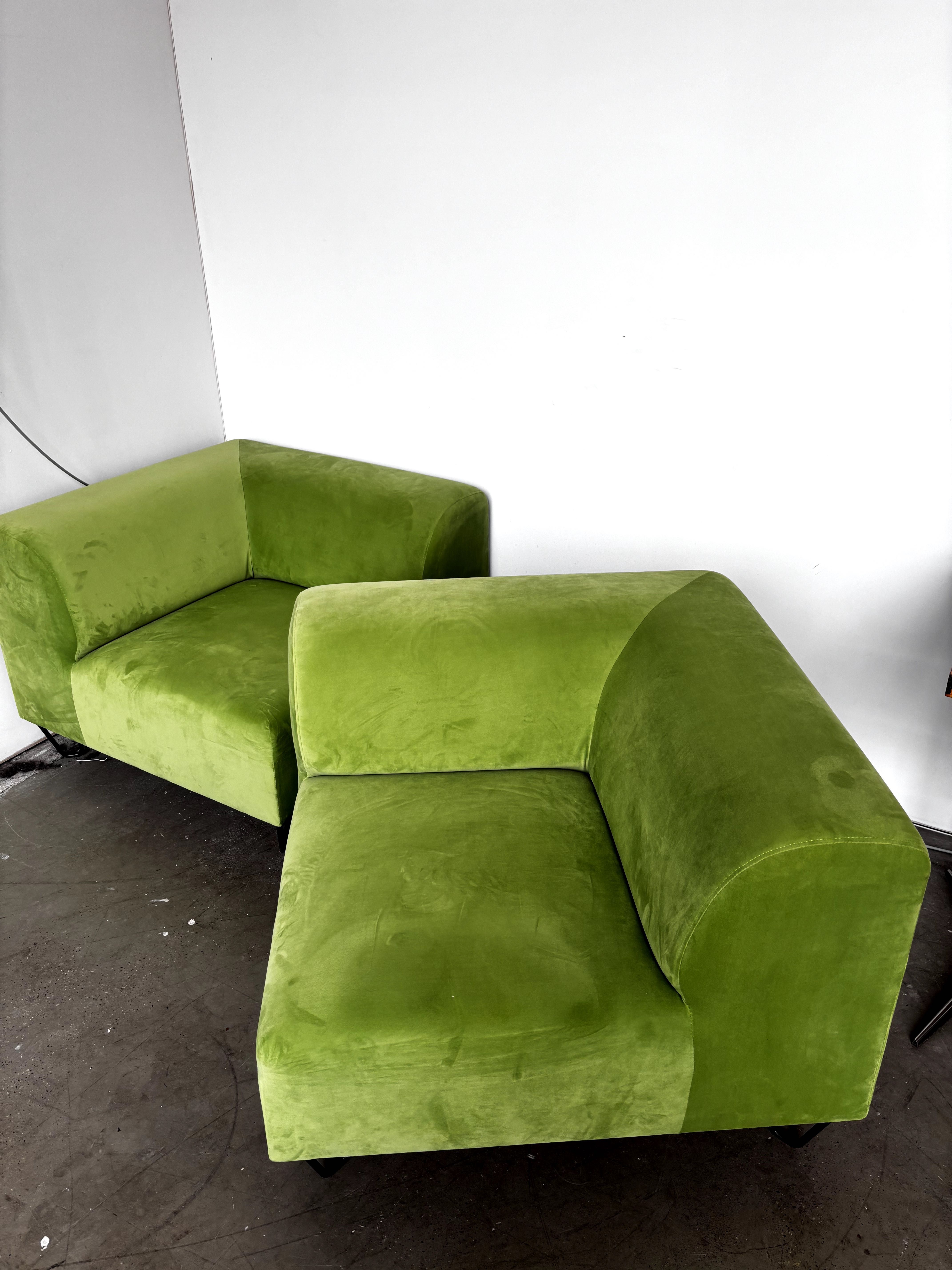 Sofa modułowa zielona