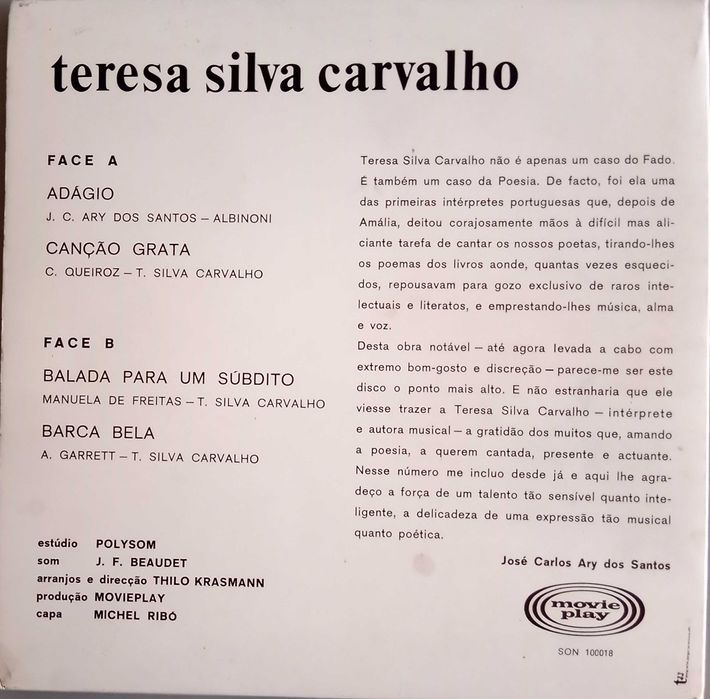 Teresa Silva Carvalho	- - - - -	Adágio	- - - - -	EP