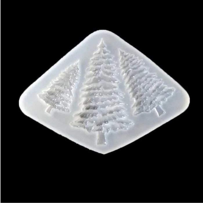 Силіконова кулінарна форма Новорічний Молд 3 Ялинки Олені Сніжинки