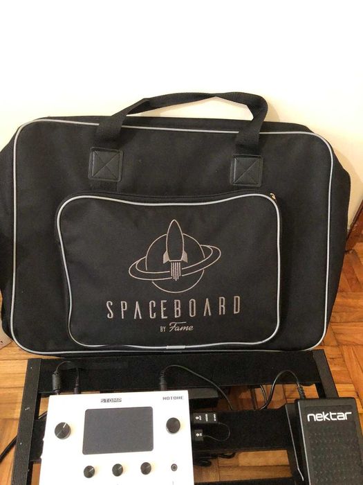 Pedalboard completa – Ampero Stomp II + controlador + pedal + saco