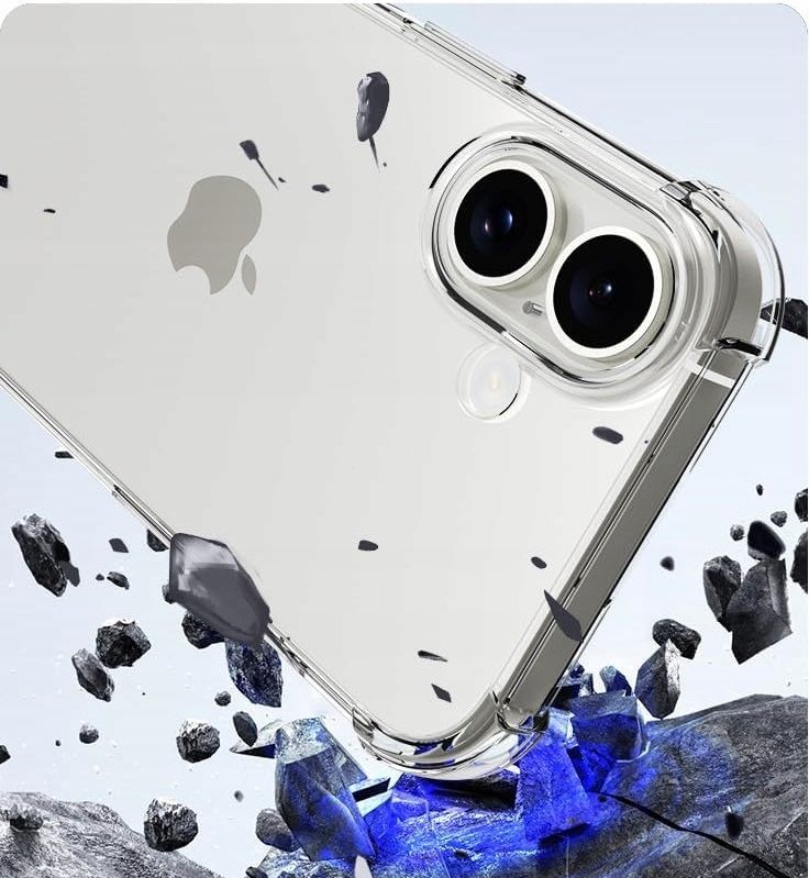 Etui Do Apple Iphone 16 Anti-Shock Clear Case Bezbrawny