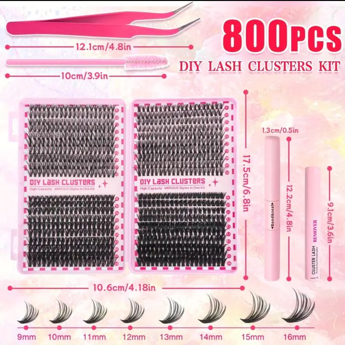 Набір вій 800 пучків