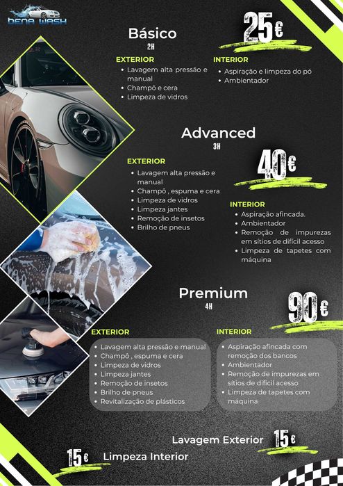 Lavagem Detalhada Automóvel