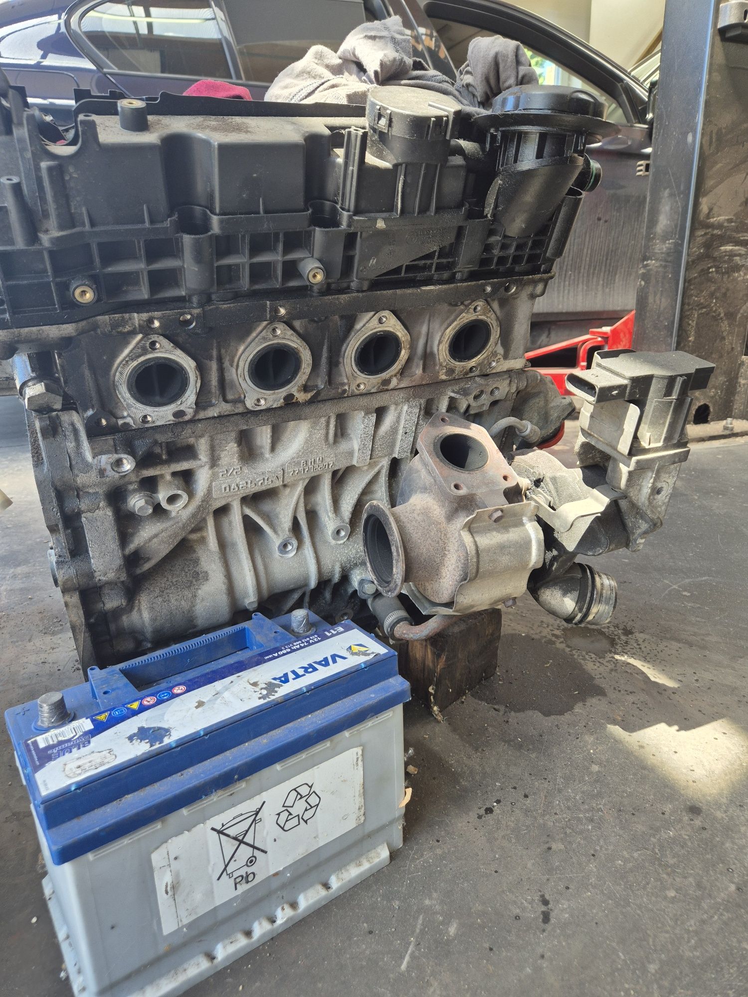 Silnik BMW N47D20A 177KM uszkodzony