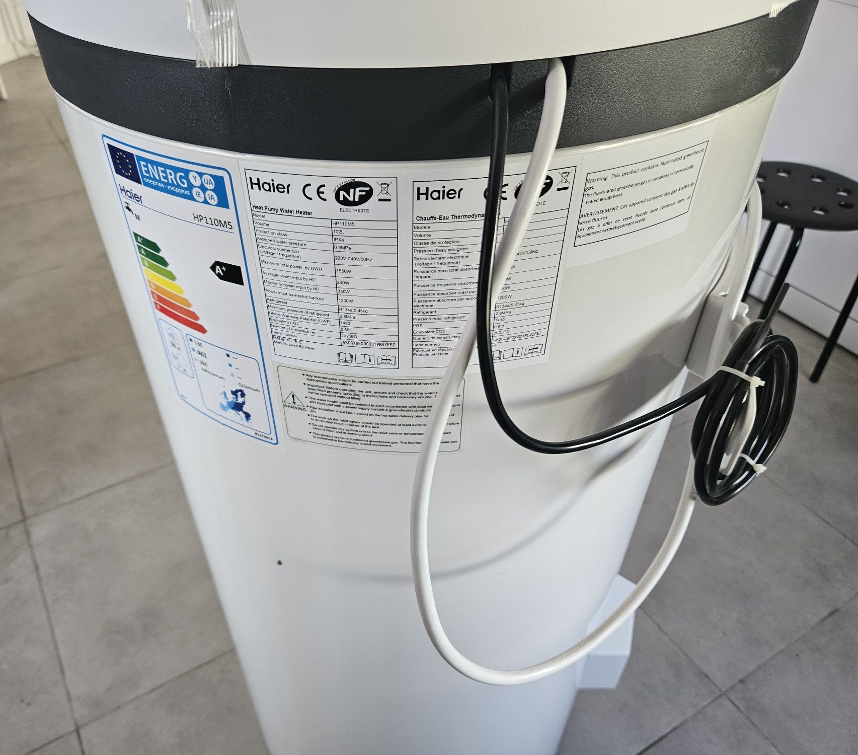 Termoacumulador Haier com Bomba de Calor – c/ Avaria