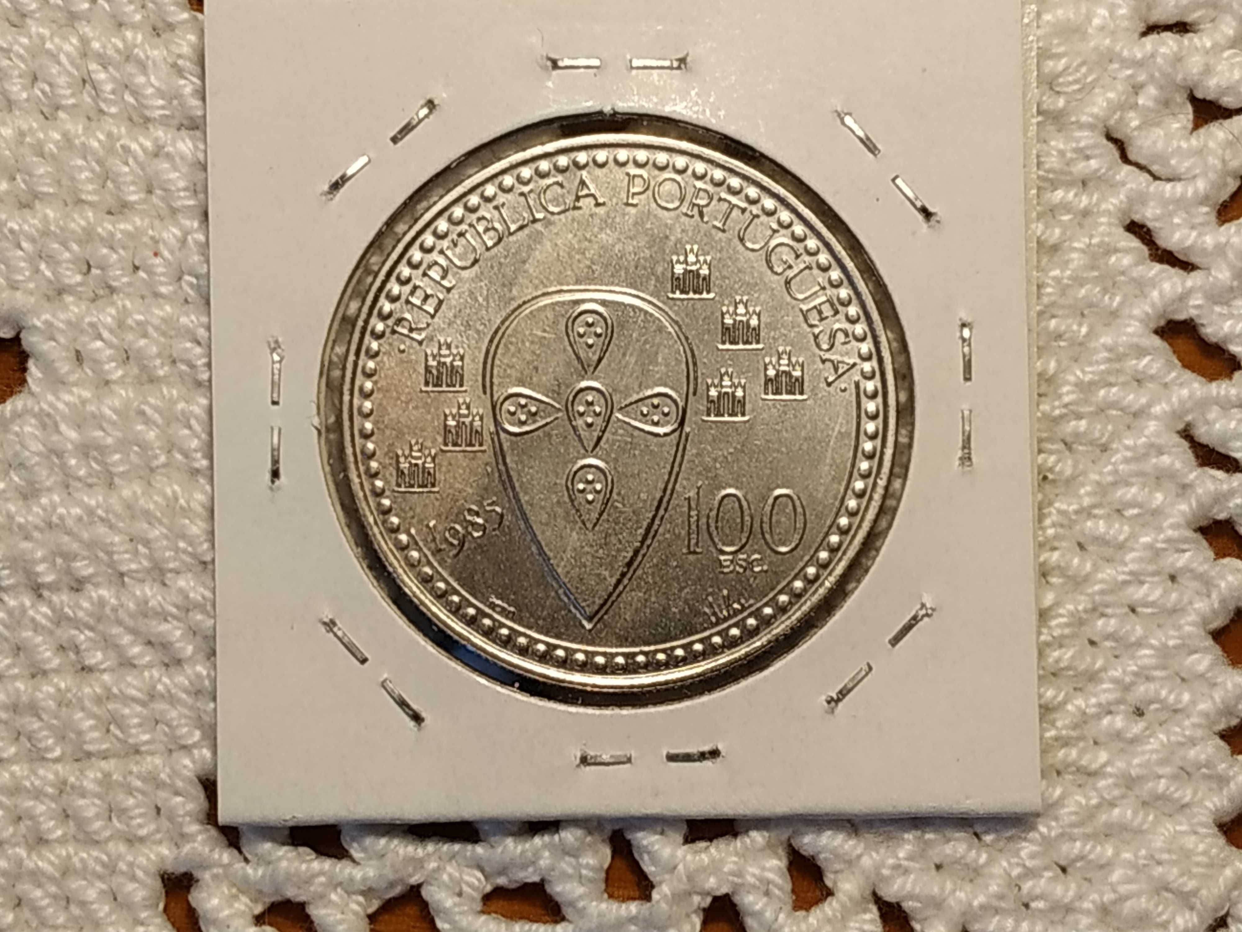 Portugal - moeda de 100 escudos de 1985 D. Afonso Henriques