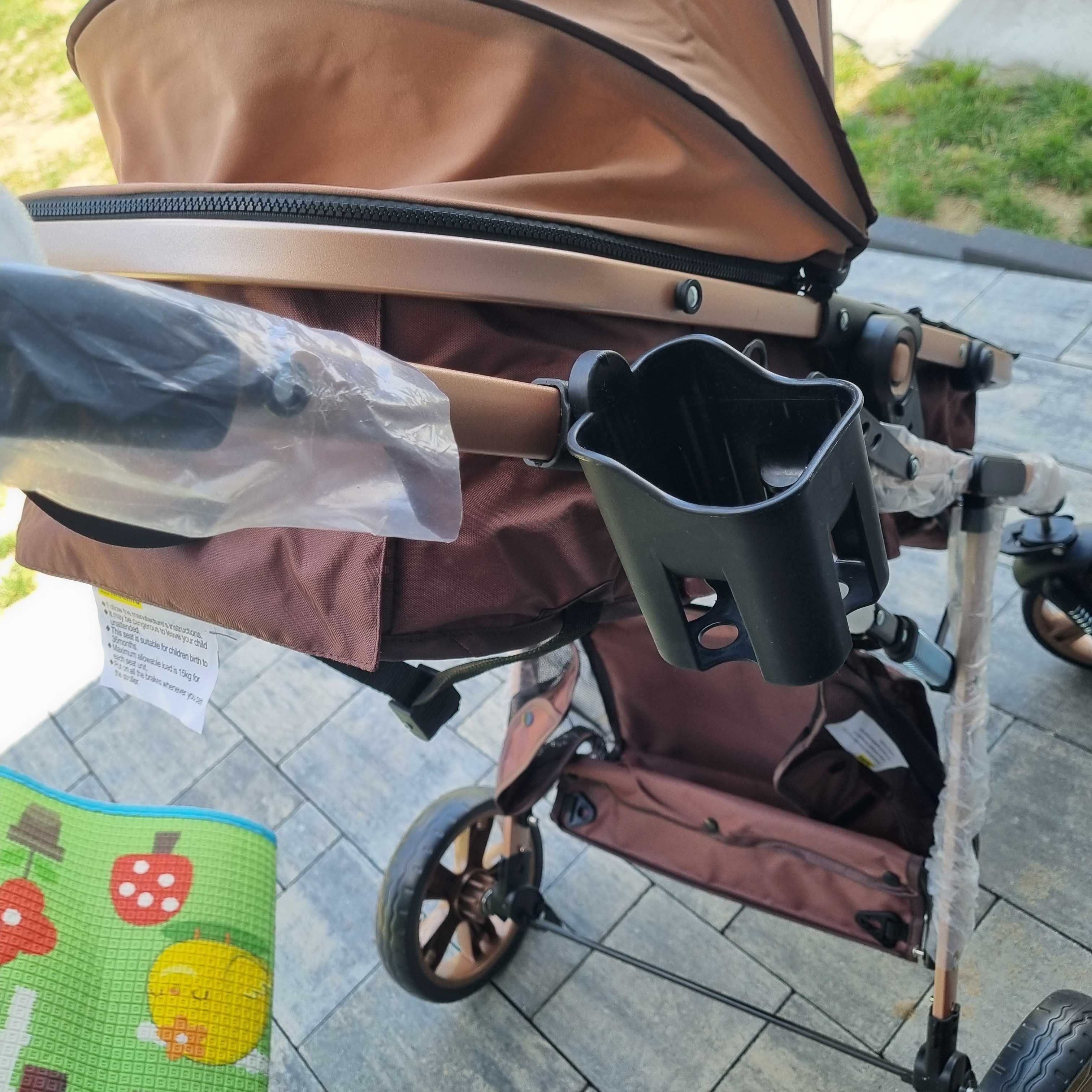 Wózek  Głęboki plus Spacerówka 2 w 1 Spacerowy + Gondola