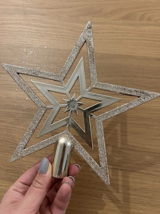 Komplet złotych bombek 48 szt. + gwiazda