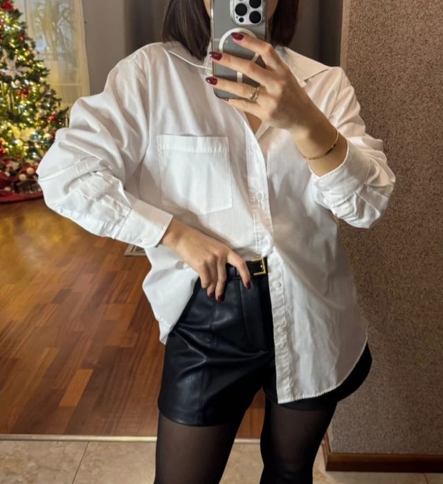 Koszula oversize elegancka klasyczna damska męska M L XL