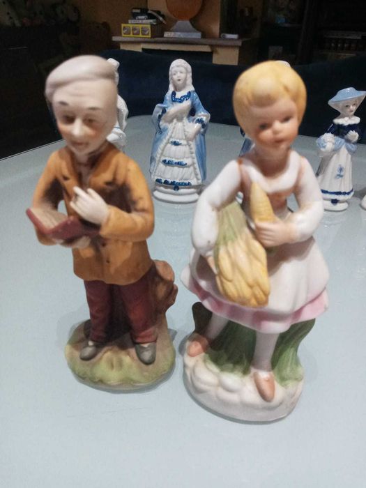 13 bonecos louça  antigos