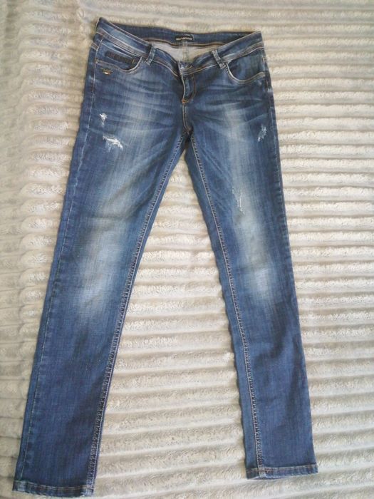 Jeansy Armani granatowe