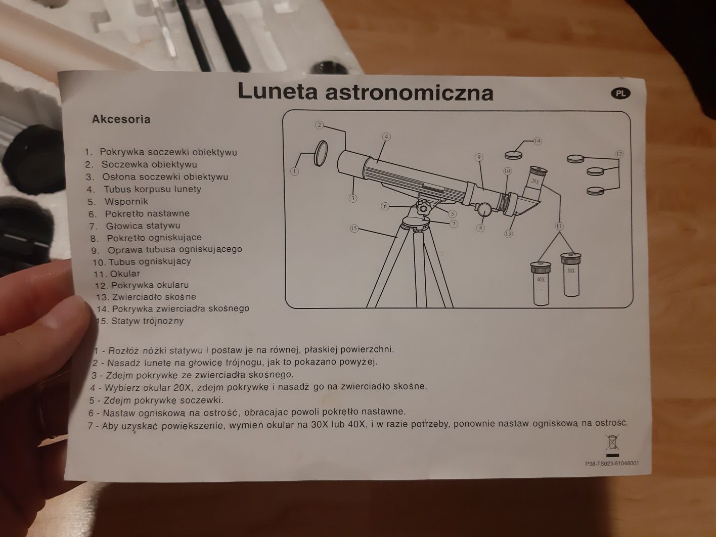 Mikroskop plus teleskop zestaw małego odkrywcy zabawka