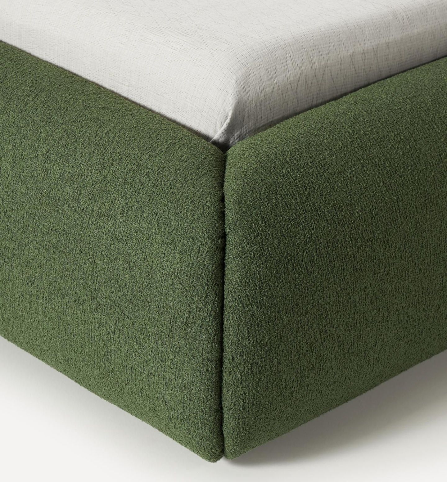 Łóżko tapicerowane Boucle Sofia 160x200 Westwing Collection
