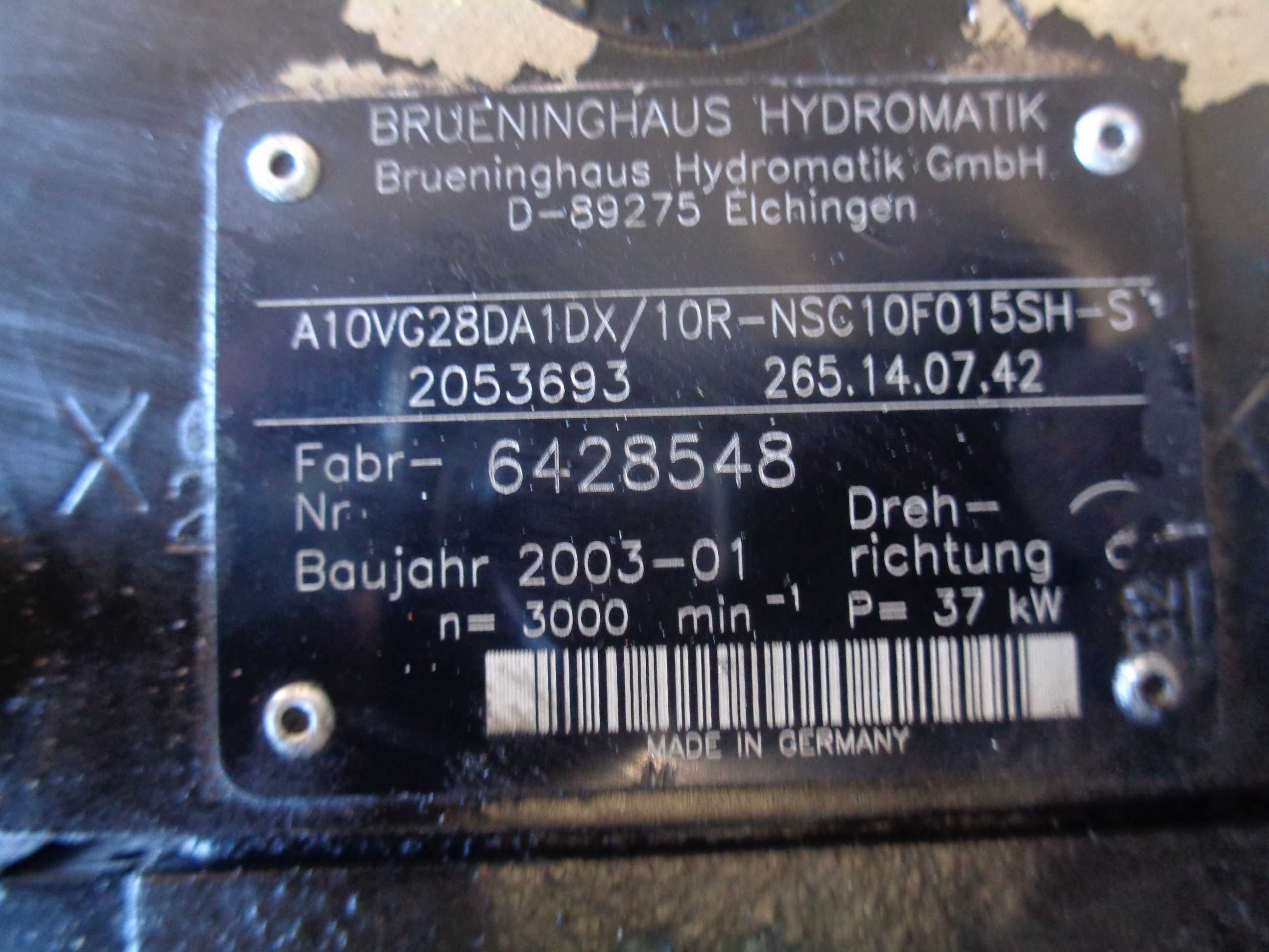Pompa hydrauliczna HYDROMATIK A10VG28DA1DX/10R-NSC10FO15SH-S