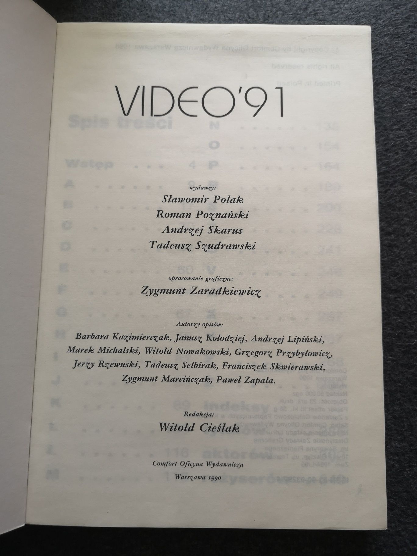 Katalog video 91 rok