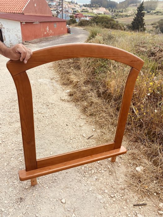 Espelho cómoda de madeira maciça