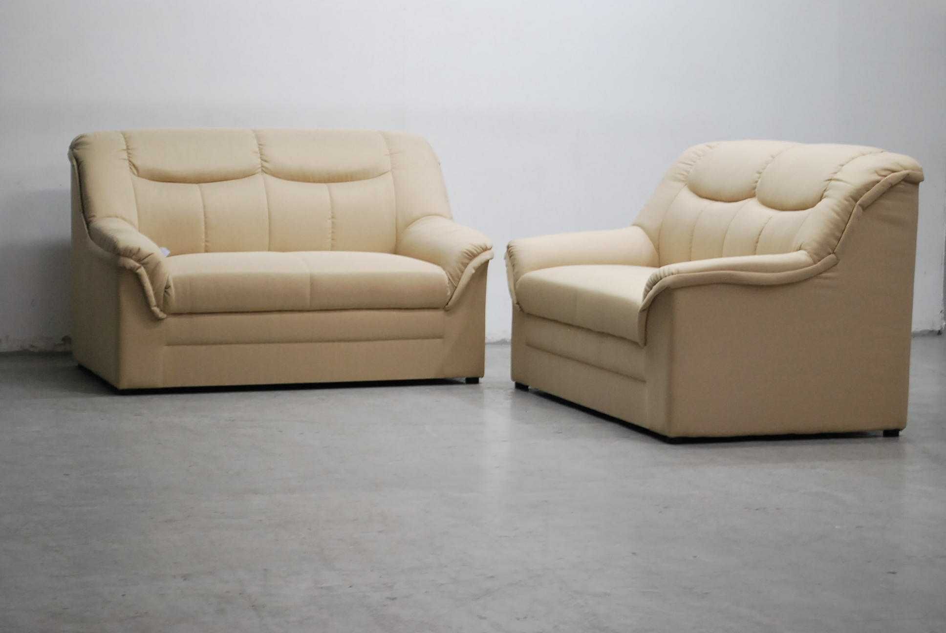 RCE nowy komplet 2+2 SOFA kanapa ZESTAW beżowa tkanina
