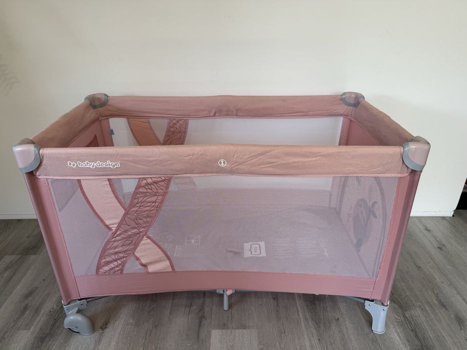 Łóżeczko turystyczne Simple Baby Design 08 RÓŻOWE