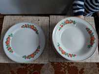 Talerze, zastawa stołowa, porcelana lubiana