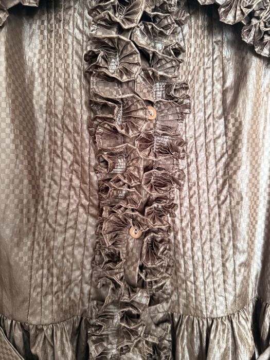 Gabardine de mulher castanha