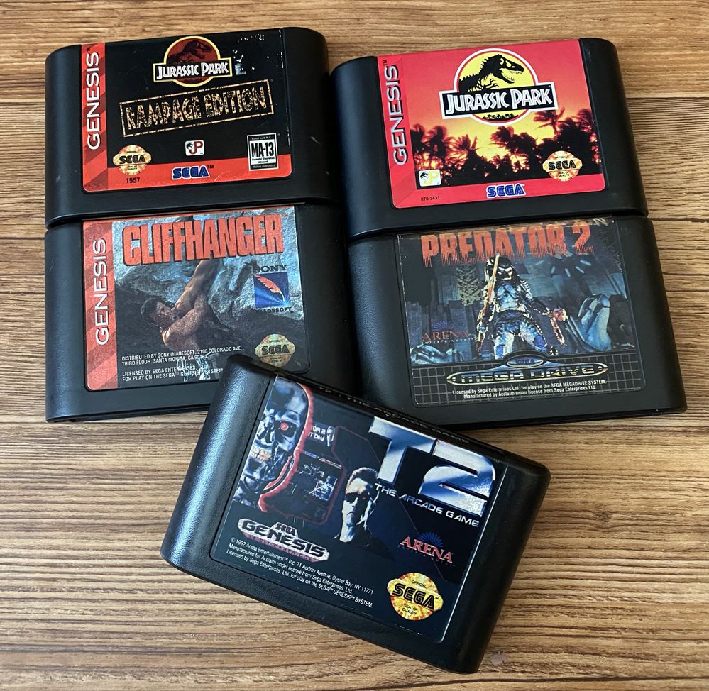 Sega Mega Drive (Genesis): Road Rash, Mortal Kombat, Aladdin, Jim