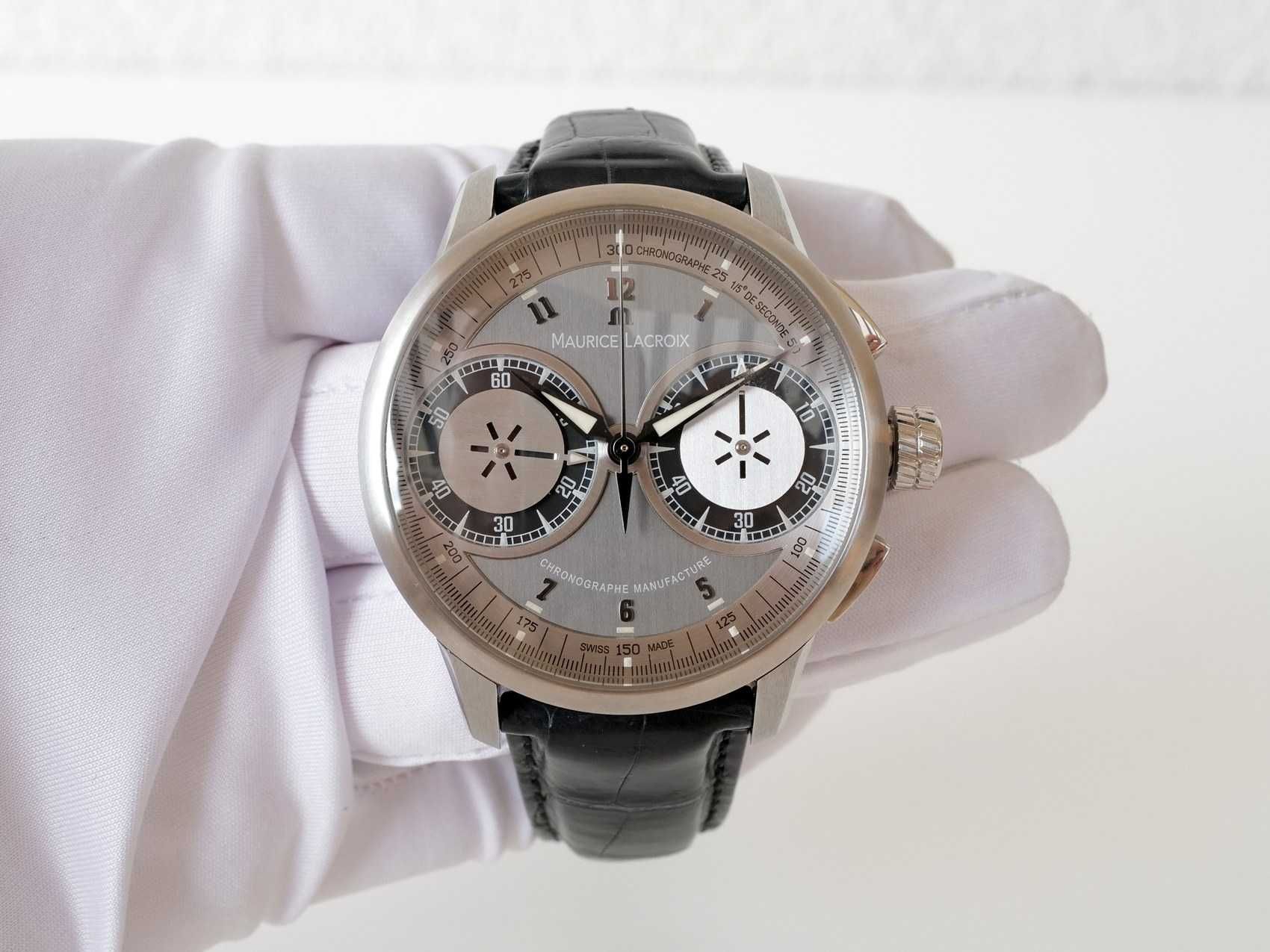 Maurice Lacroix Masterpiece Le Chronographe Manual Wind 45 mm New