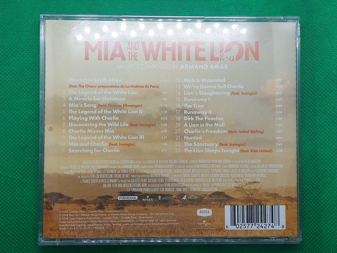 Mia And The White Lion Soundtrack OST Armand Amar