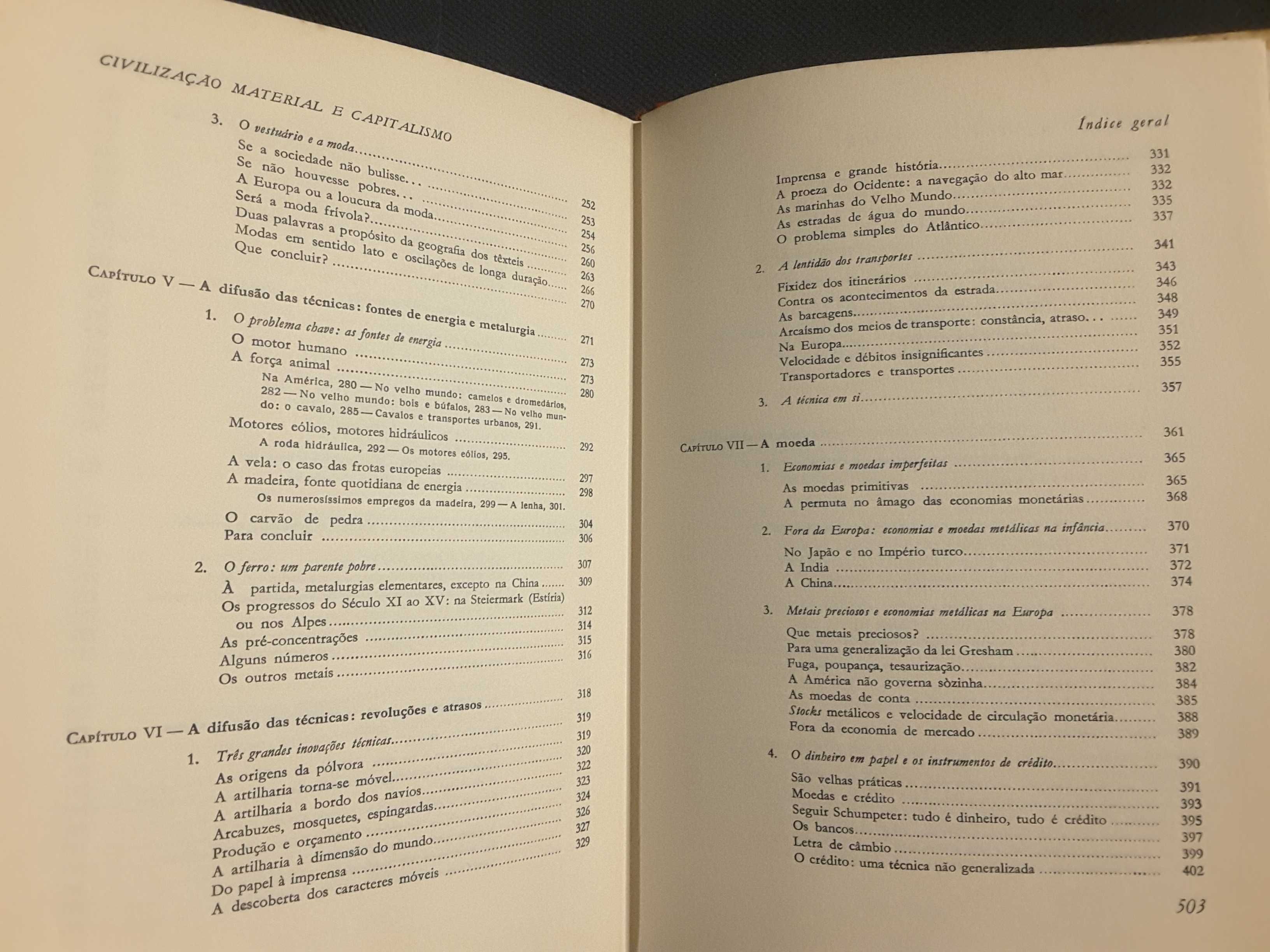 Braudel: Civilização Material e Capitalismo / Dic. dos Descobrimentos