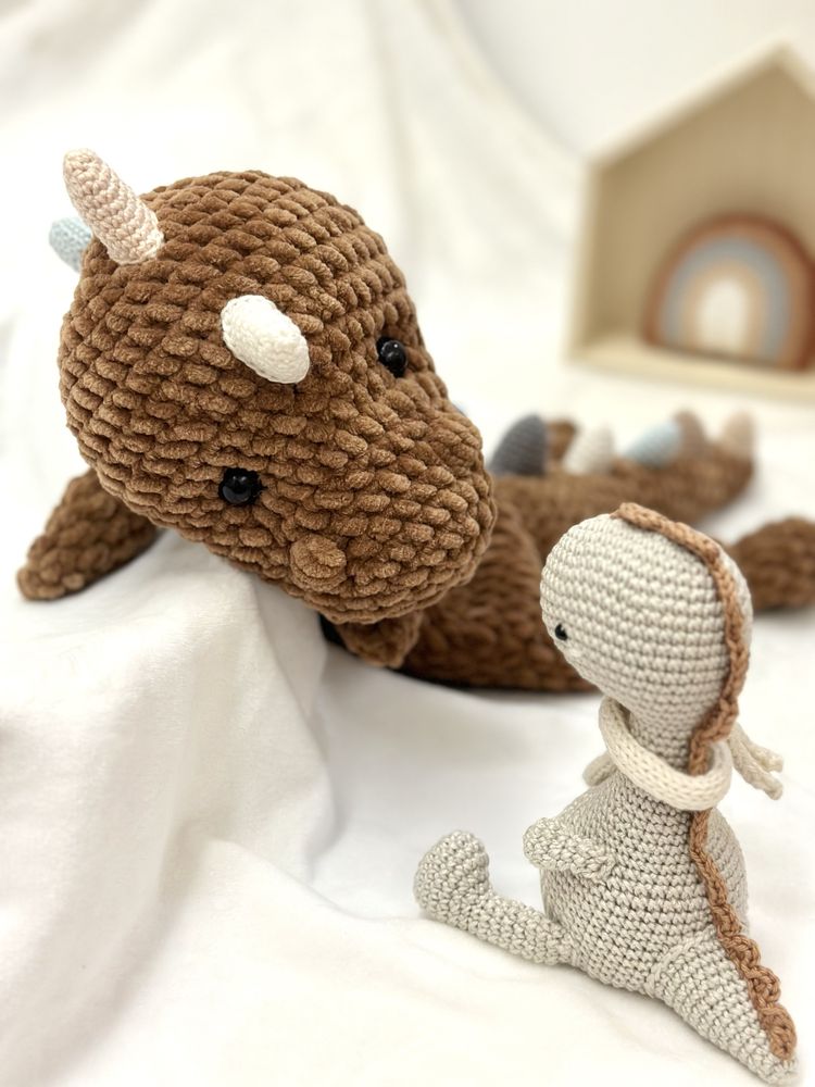 Naninha dinossauro amigurumi