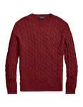 Ralph Lauren Cable-Knit Cotton Sweater Red. Размер L