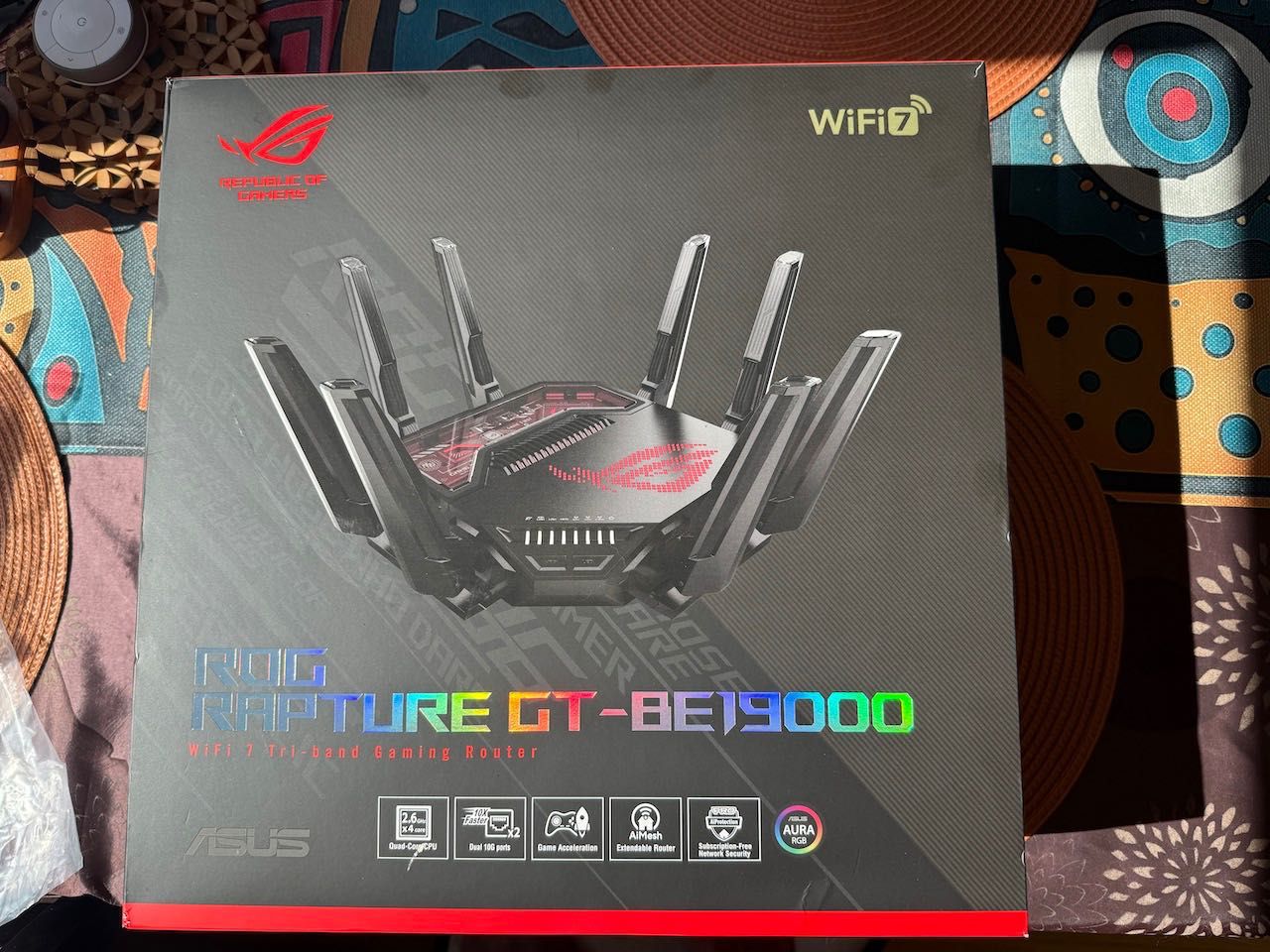 Router Asus ROG GT-BE19000, jak nowy