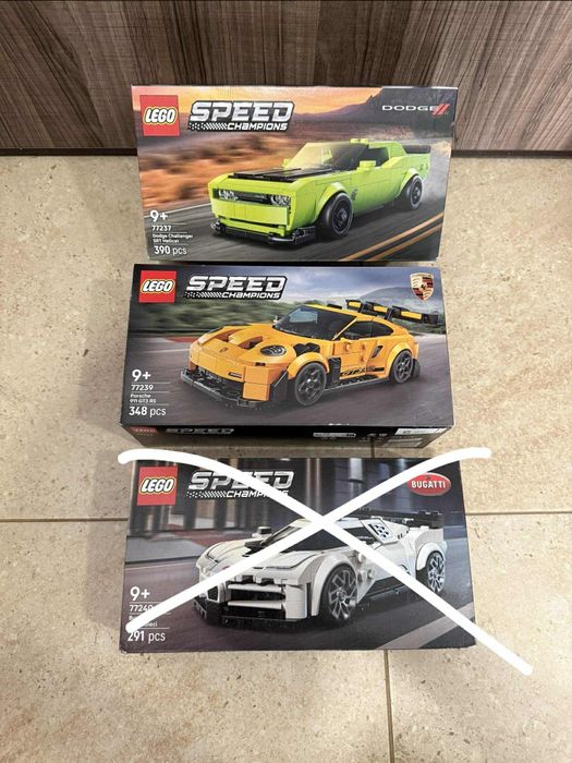 Zestaw LEGO Dodge Challenger + Porsche 911