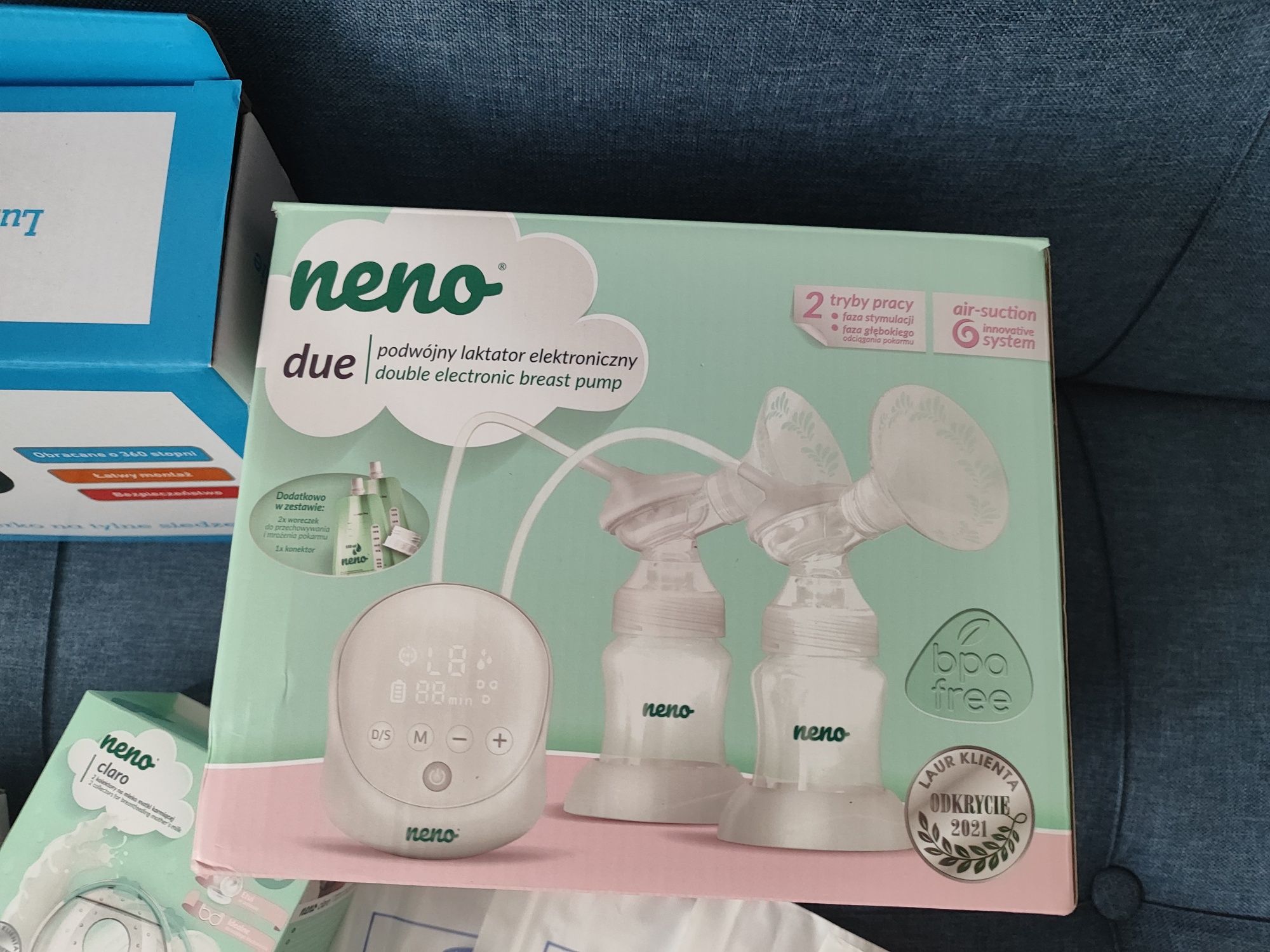 Laktator Neno duo +lusterko +suszarka na butelki