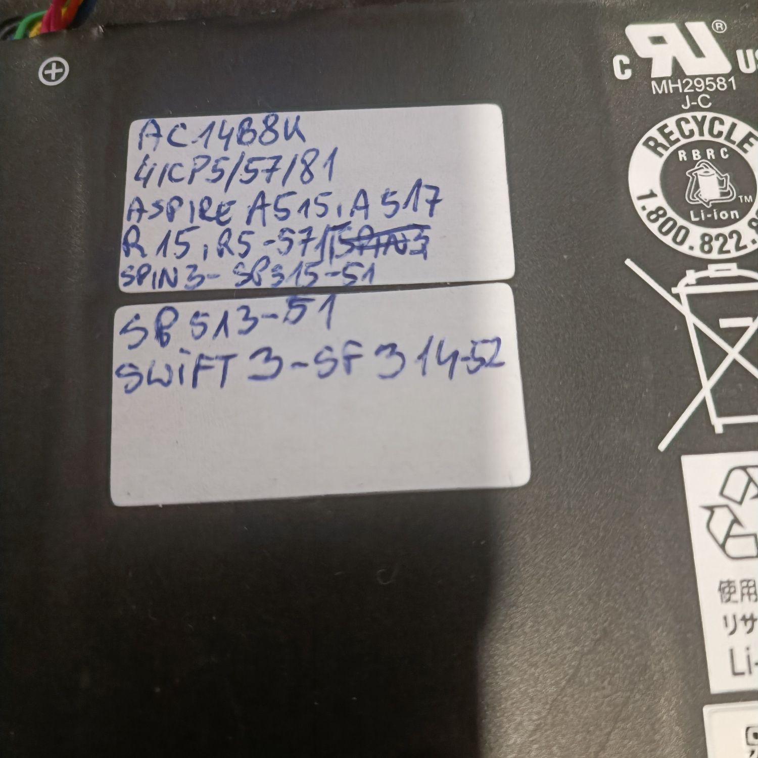 Oryginalna Bateria Acer AC14B8K , 4ICP5/57/81
