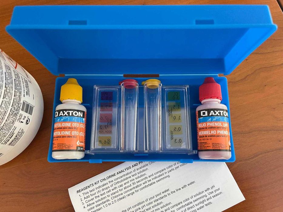 Piscina e SPA - Análise Cloro e PH, Difusor Flutuante e Cloro